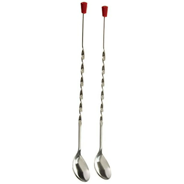 1Pc long handle mixing spoon stainless steel bar cocktail spoon twisted handha 